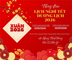 THÔNG BÁO NGHỈ TẾT DƯƠNG LỊCH 2026